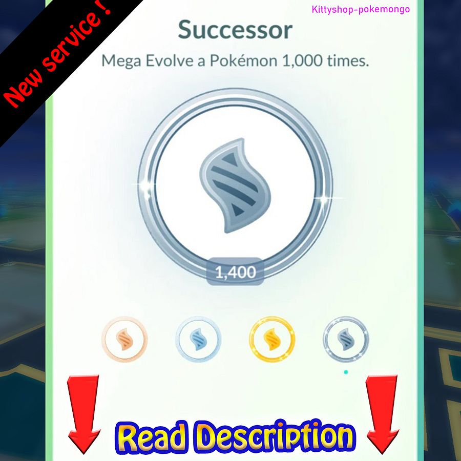 Pokémon Go!🎖- Successor Platinum Medal Achievement! (limited offer) 100% safe✅ product image (1)