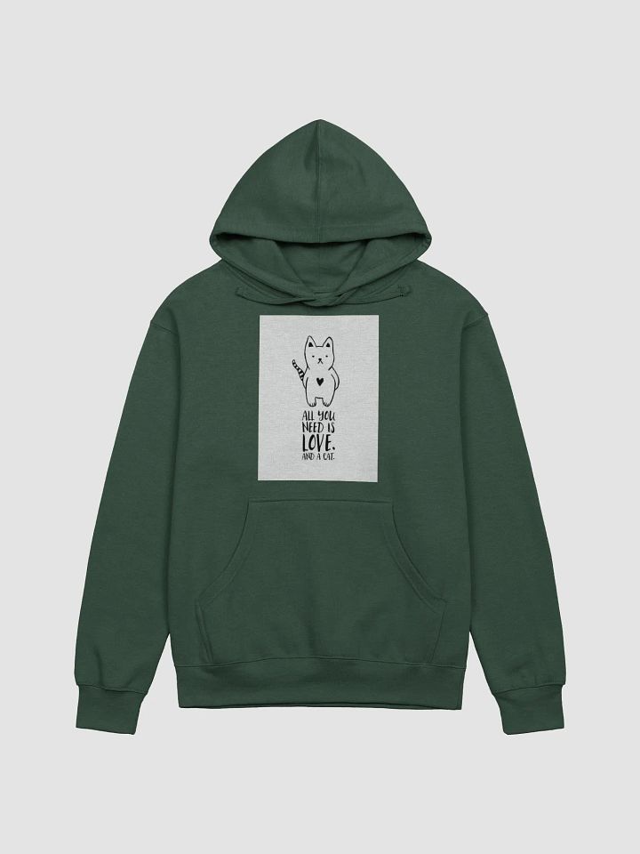 Hoodie - All you need is love and a cat product image (2)