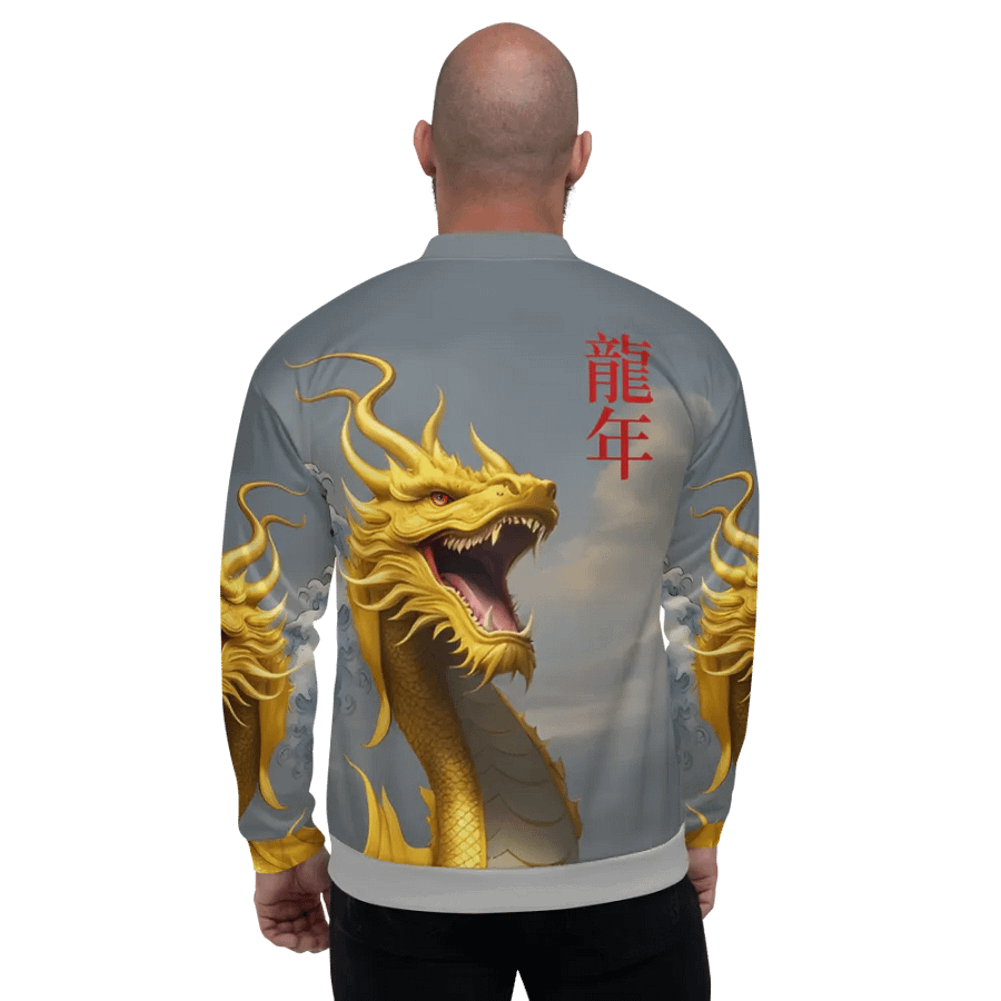 Dragon and the Wave/All-Over Print Bomber Jacket by Sublicolor product image (2)