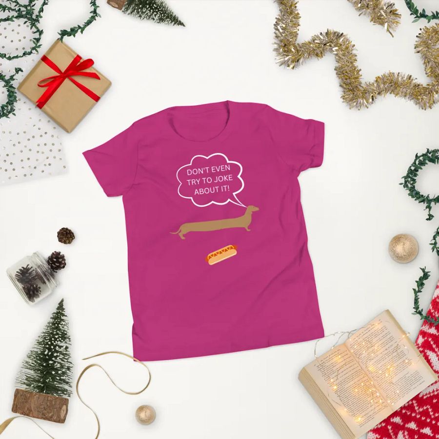 Dachshund dog T-shirt / dog t-shirt / children t-shirt / funny t-shirt / pet t-shirt / animals t-shirt / hot dog t-shirt / hotdog t-shirt product image (6)