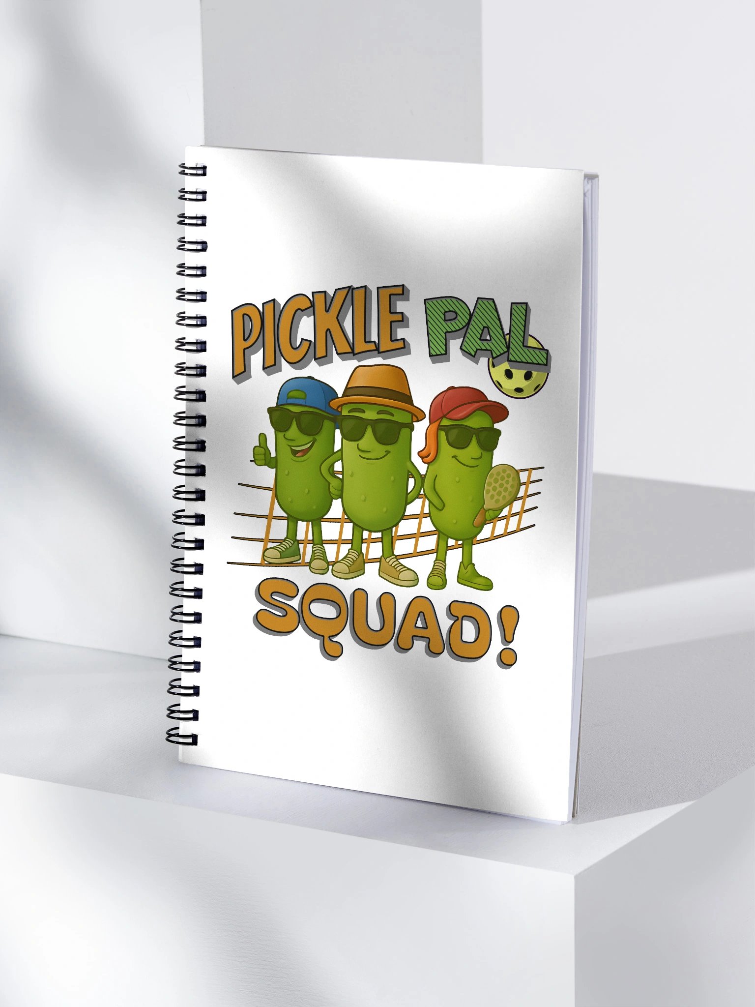 Pickle Pal Squad Pickleball Spiral Notebook product image (1)