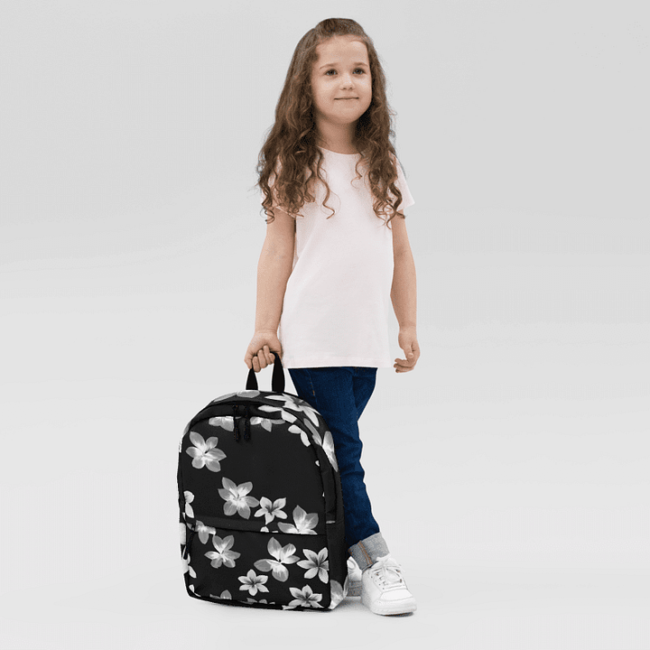 Volcanic Ash Translucent Caribbean Flower Print Backpack product image (2)