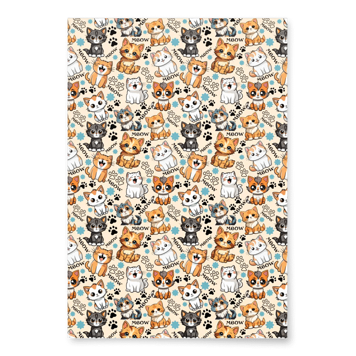 Meow Magic Wrapping Paper - Papaya Whip product image (2)