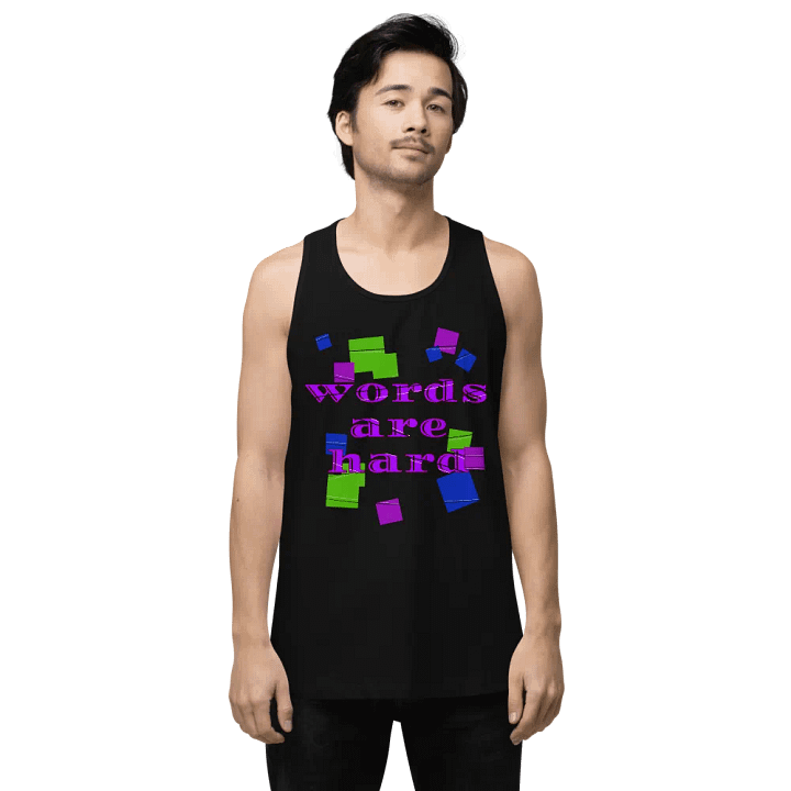 Words are hard Men's Tank Top product image (1)