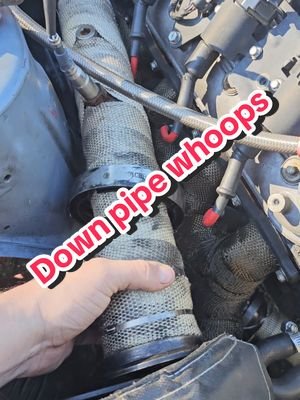 little update on the next problem were gonna run into with fixing the turbo drain #driftcar #drift #ls #lsswap #240sx #s13 