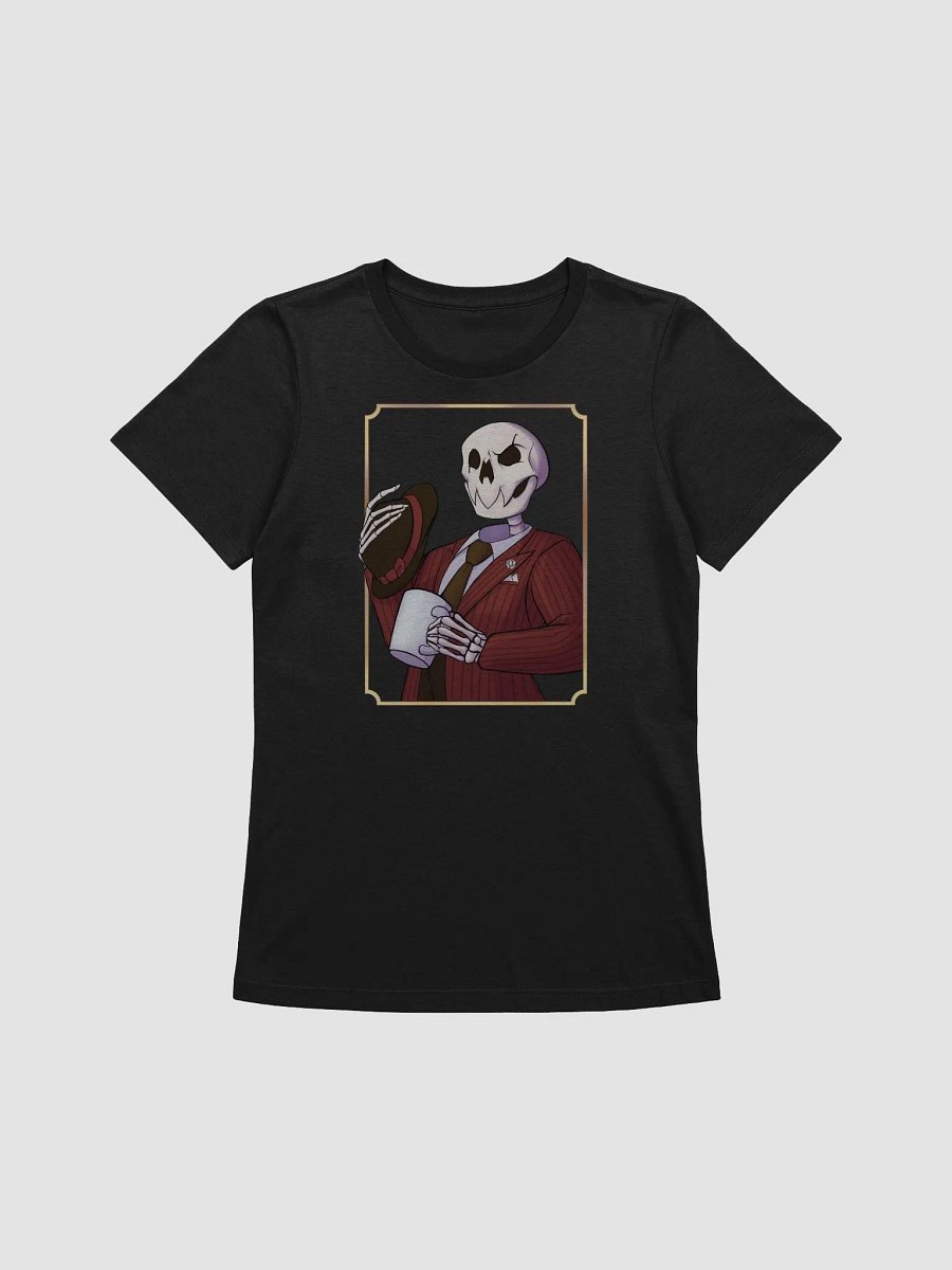 "Cup O' Bones" Womens T-Shirt (100% Cotton, Relaxed Feminine Fit, Solid Colors) product image (2)