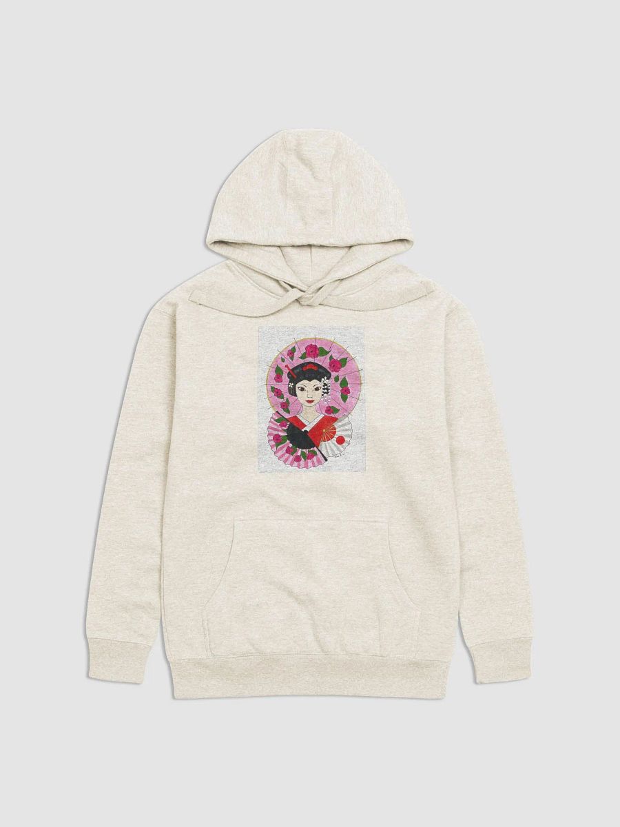 Japanese Geisha (art by Dina R.) acrylic painting - Hoodie product image (2)