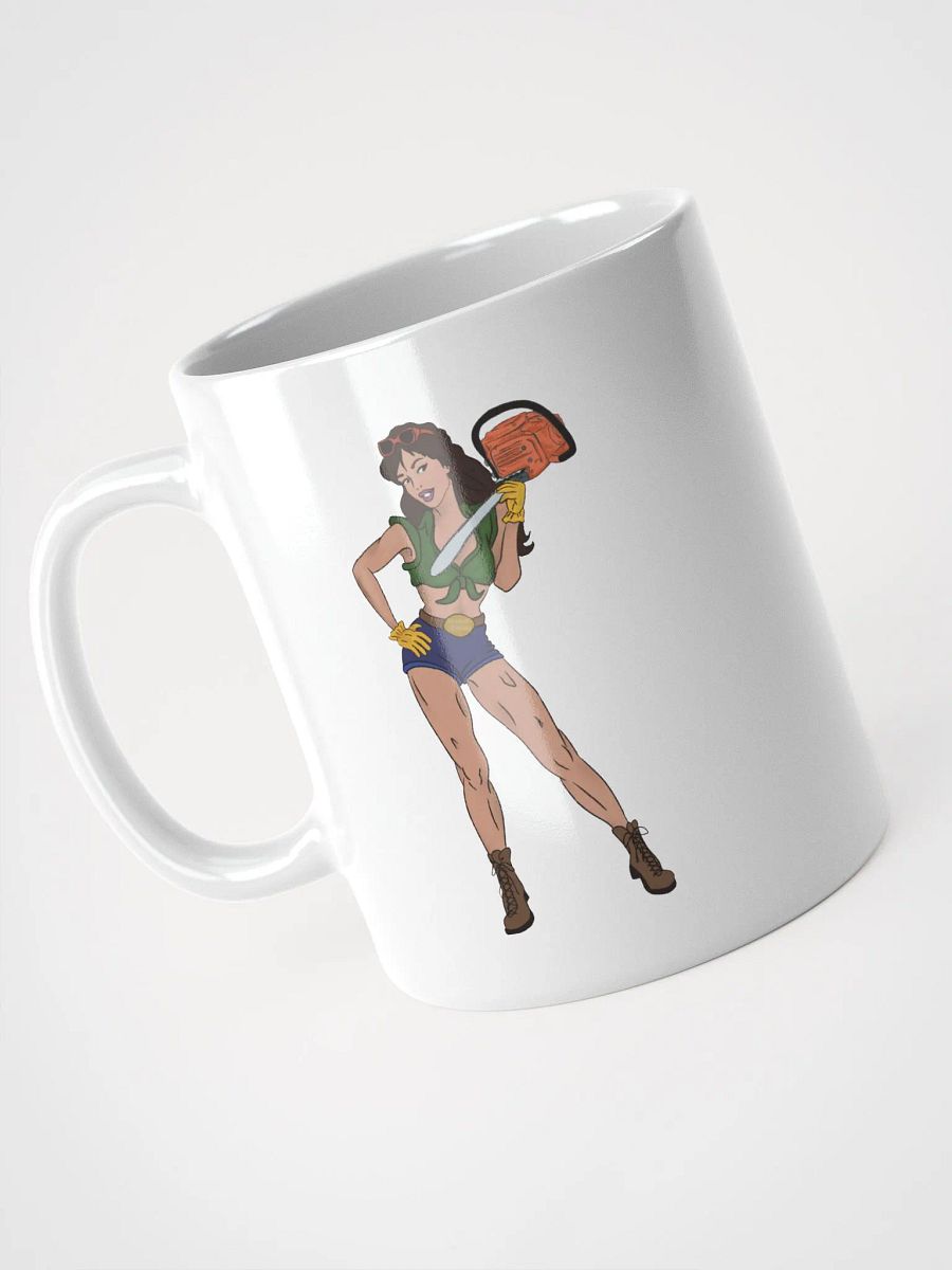 Brunette Chainsaw Betty Pinup Mug product image (3)