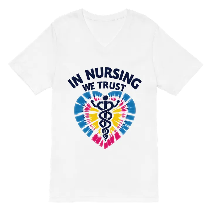 Trust in Nursing Tie-Dye V-Neck Tee product image (2)