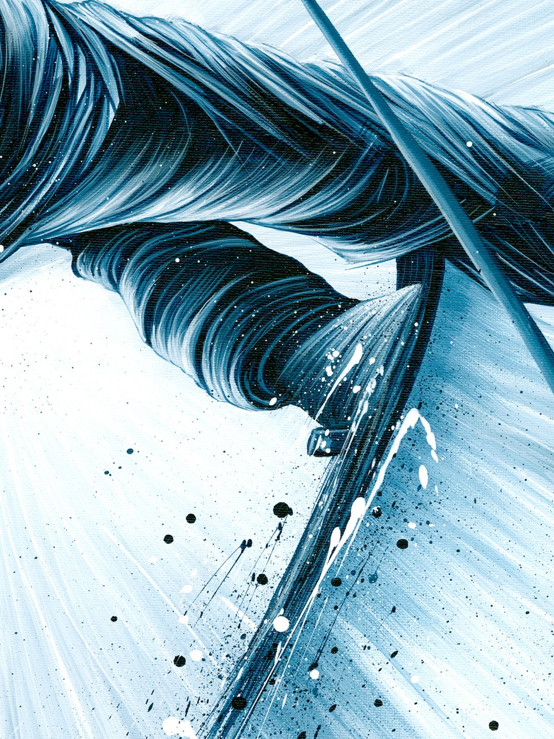 Skiing The Winter Light 2 - Original Painting product image (5)