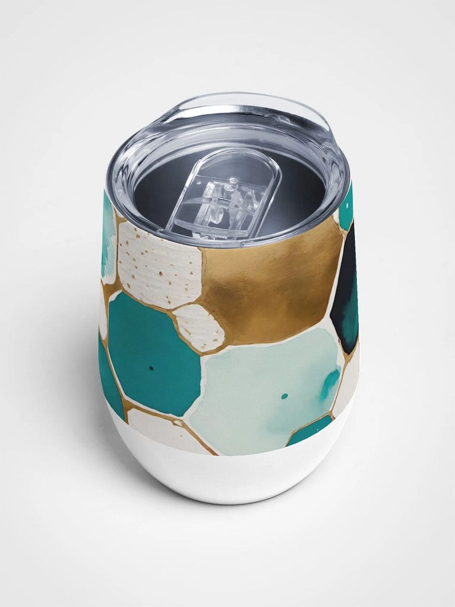 Elegant Watercolor Honeycomb Wine Tumbler product image (4)