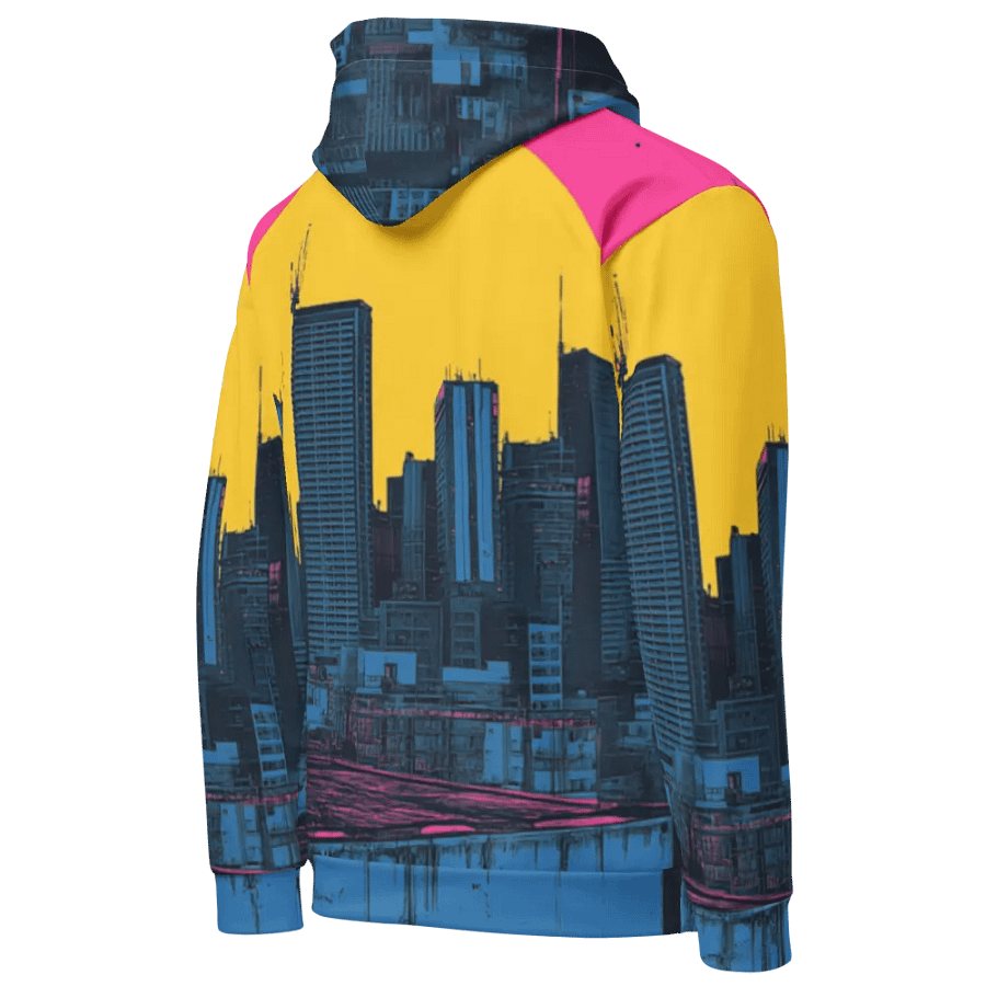 Urban Sunset Skyline Recycled All-Over Printed Hoodie product image (9)