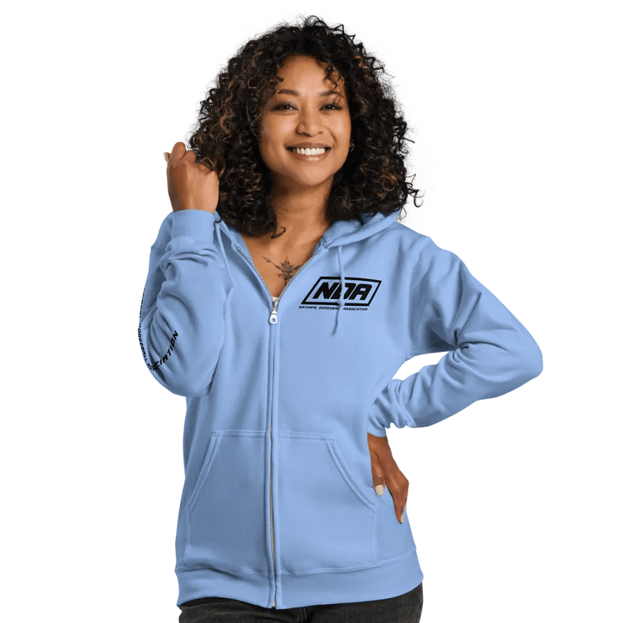 National Dodgeball Association Zip-Up Hoodie (Dark) product image (7)