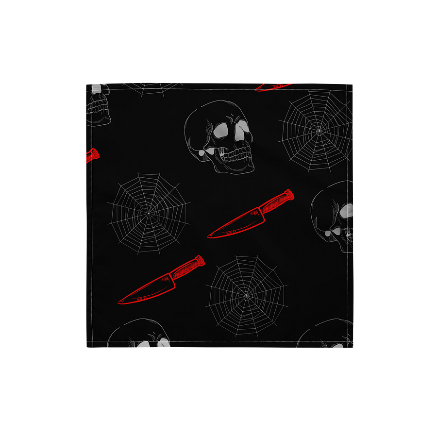 skull and dagger bandana black product image (1)