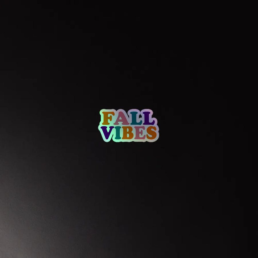 Fall Vibes Holographic Sticker Sheet product image (4)