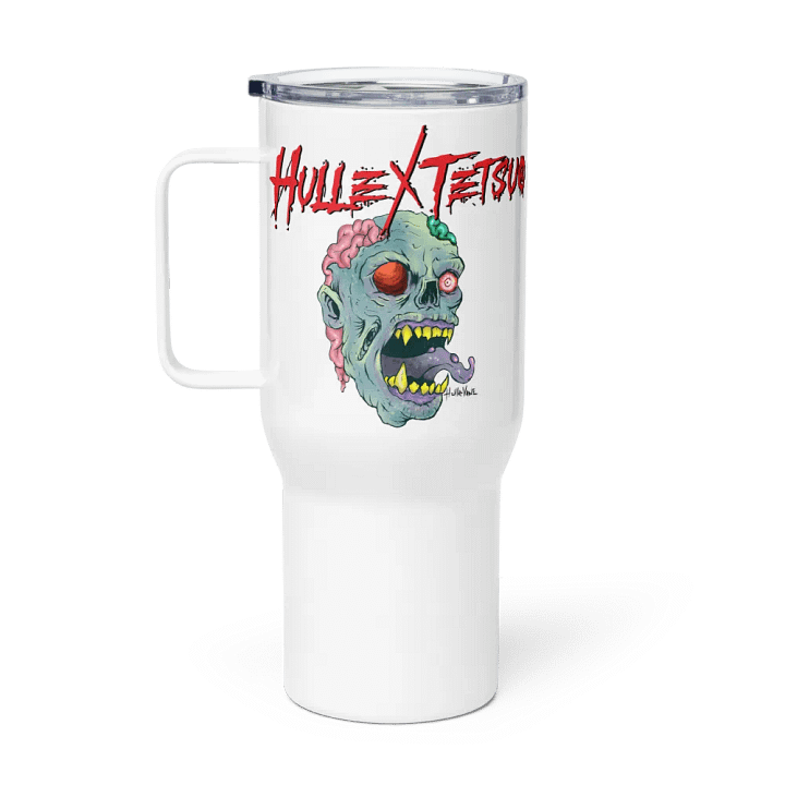 Gimme Brain Travel Mug with a Handle (HulleVane Design) product image (1)