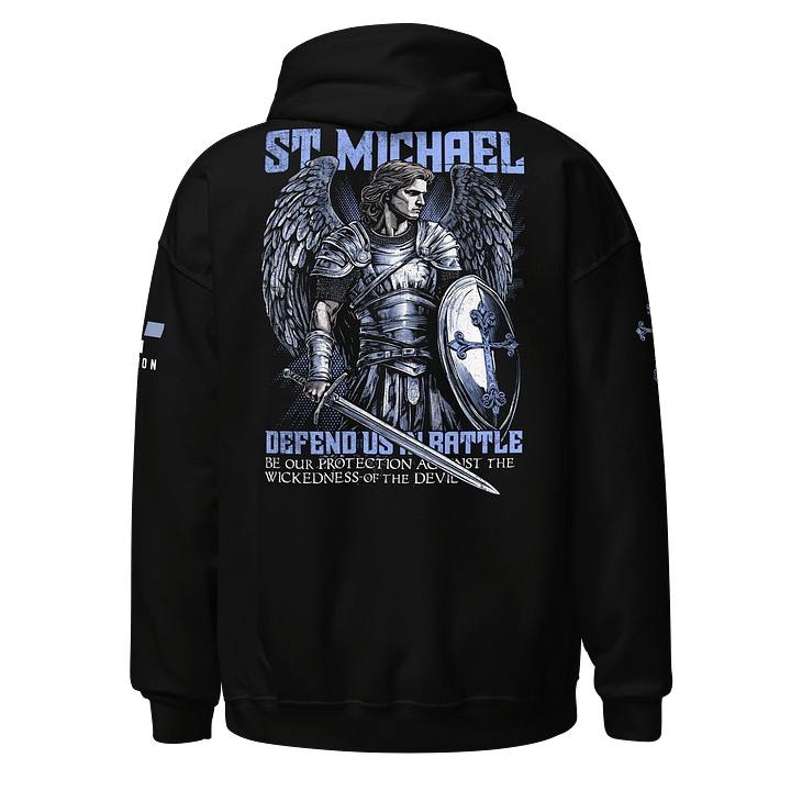 St. Michael: Defend Us in Battle Hoodie product image (1)
