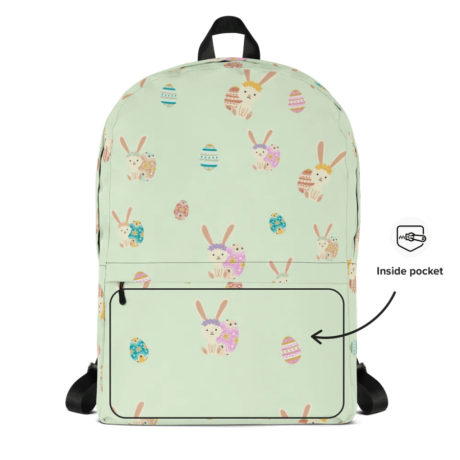 Easter Bunny Eggs All Over Print Bonanza Backpack product image (5)