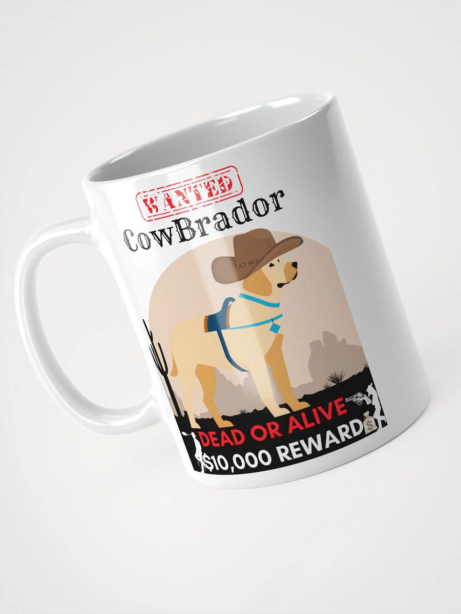 Wanted Cowboy Dog White Glossy Mug product image (16)