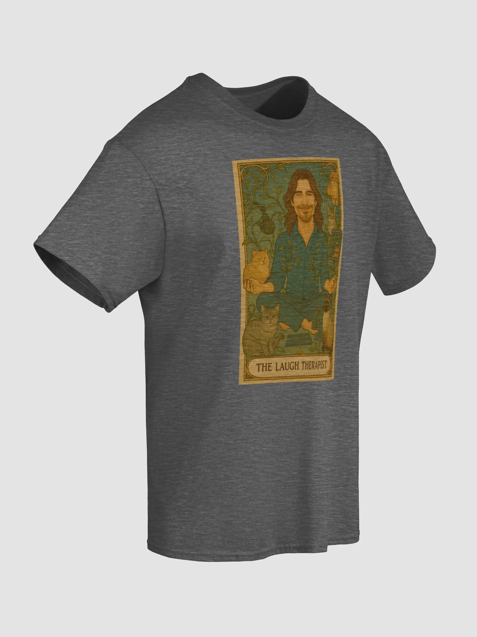 Tarot Card - The Laugh Therapist - Lunch Therapy on the back - Unisex Ultra Cotton Tee product image (56)