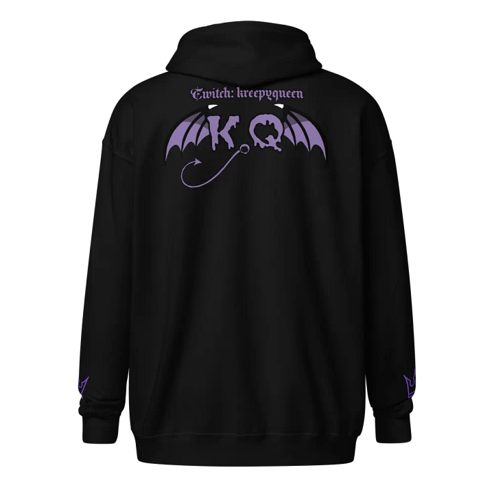 K.Q ZIP UP HOODIE PURPLE product image (1)