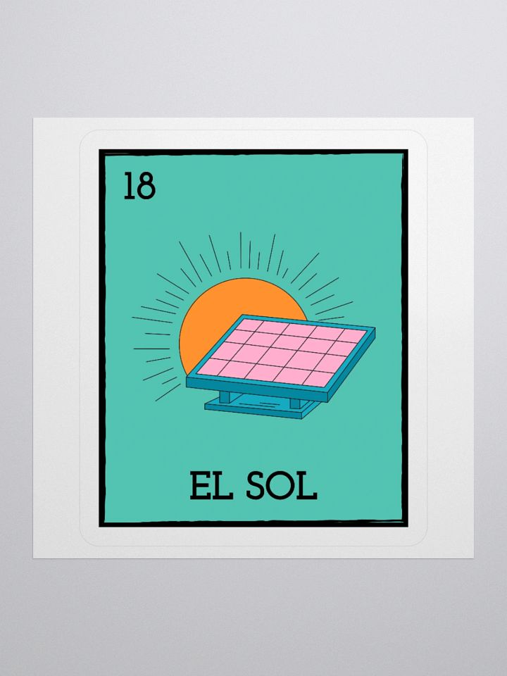 El Sol Card Sticker product image (2)