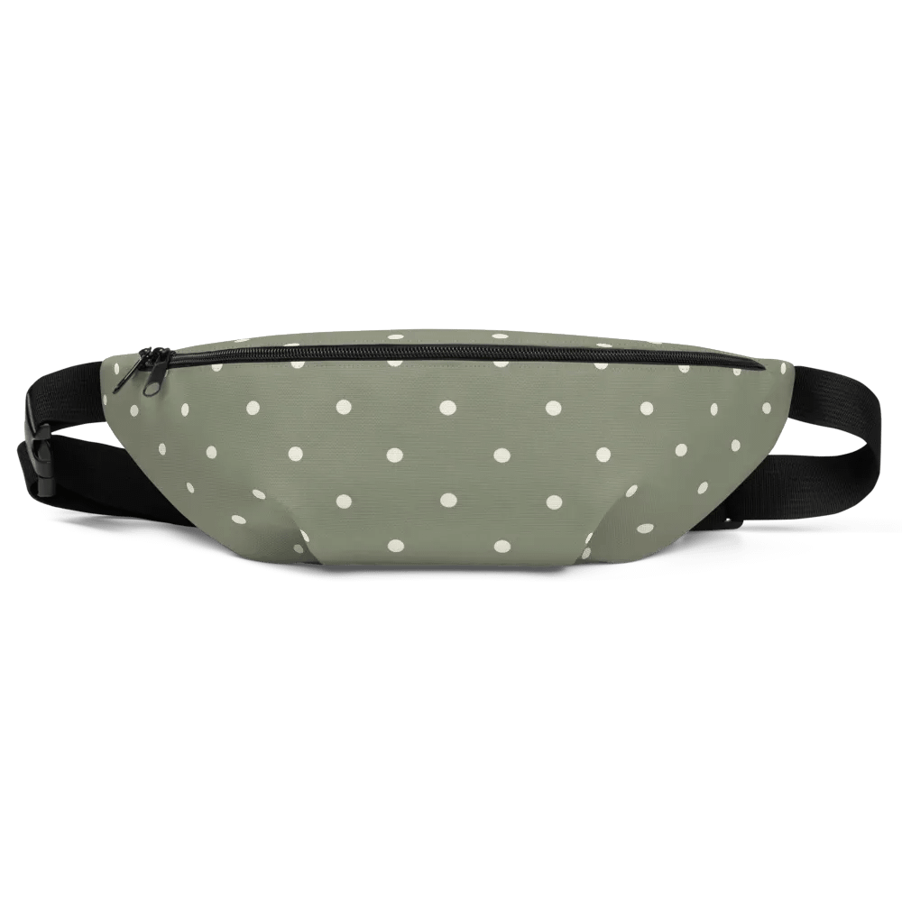 Green with Cream Dots Fanny Pack product image (1)