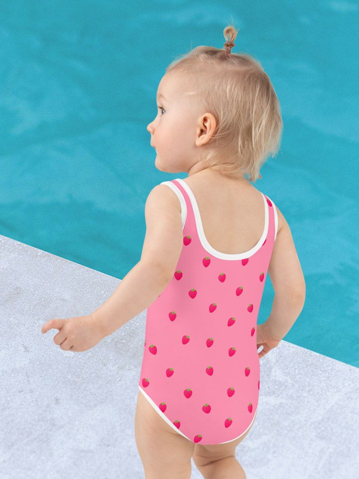 Lots of strawberries kids swimsuit product image (2)