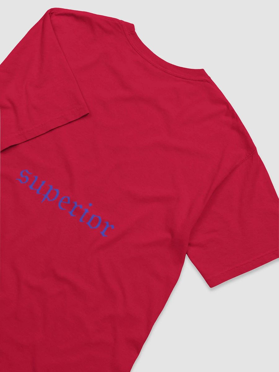 superior red shirt blue letters product image (4)