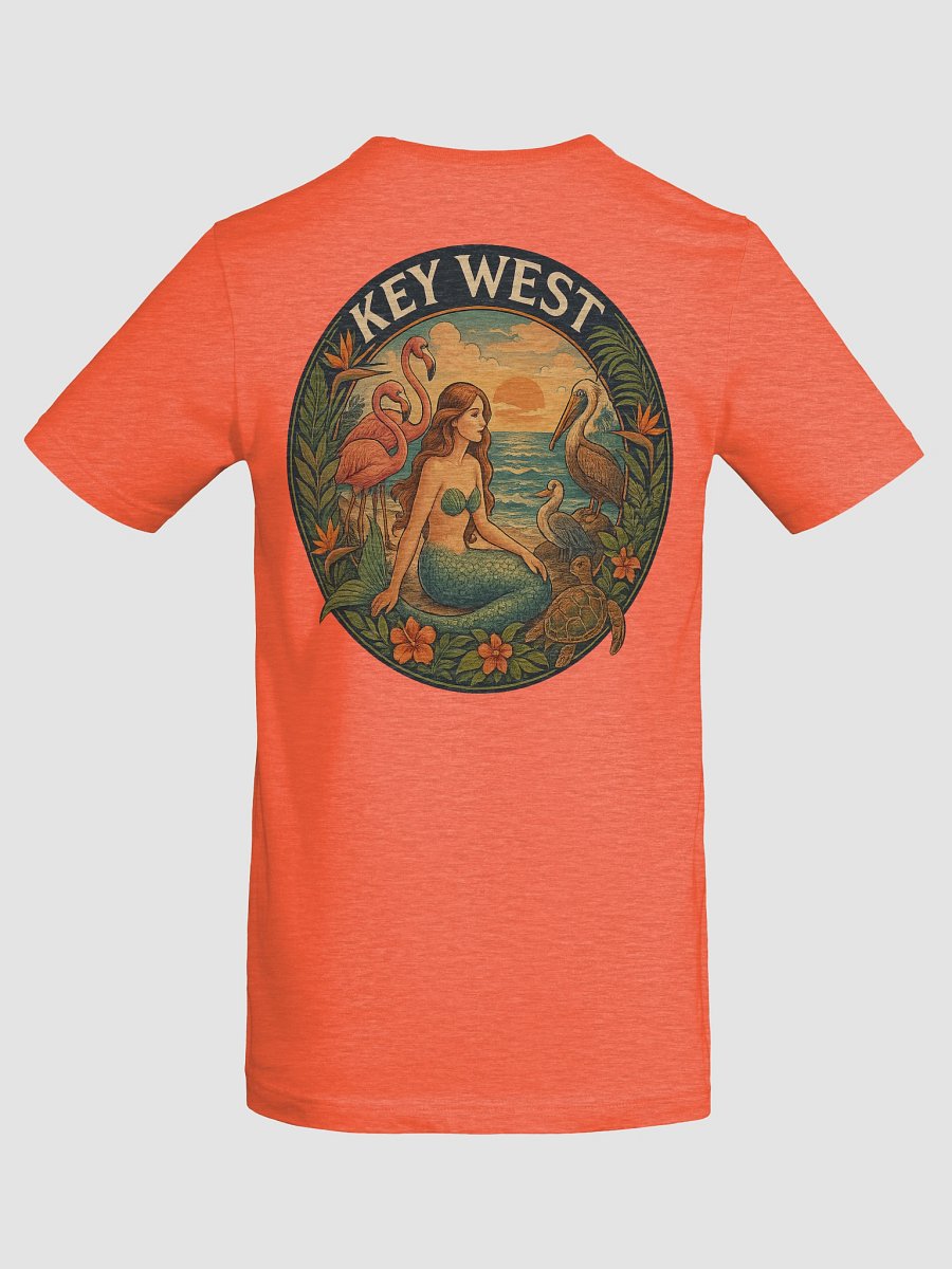 Key West Tropical T-Shirt Ultra Soft Tee with Mermaid, Birds, and Turtle product image (8)