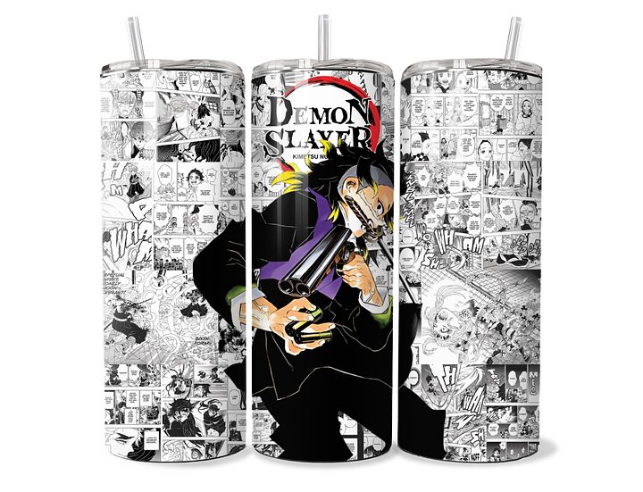 Demon Slayer - Muzan's Menacing Aura Manga Tumbler - 20oz Stainless Steel product image (1)