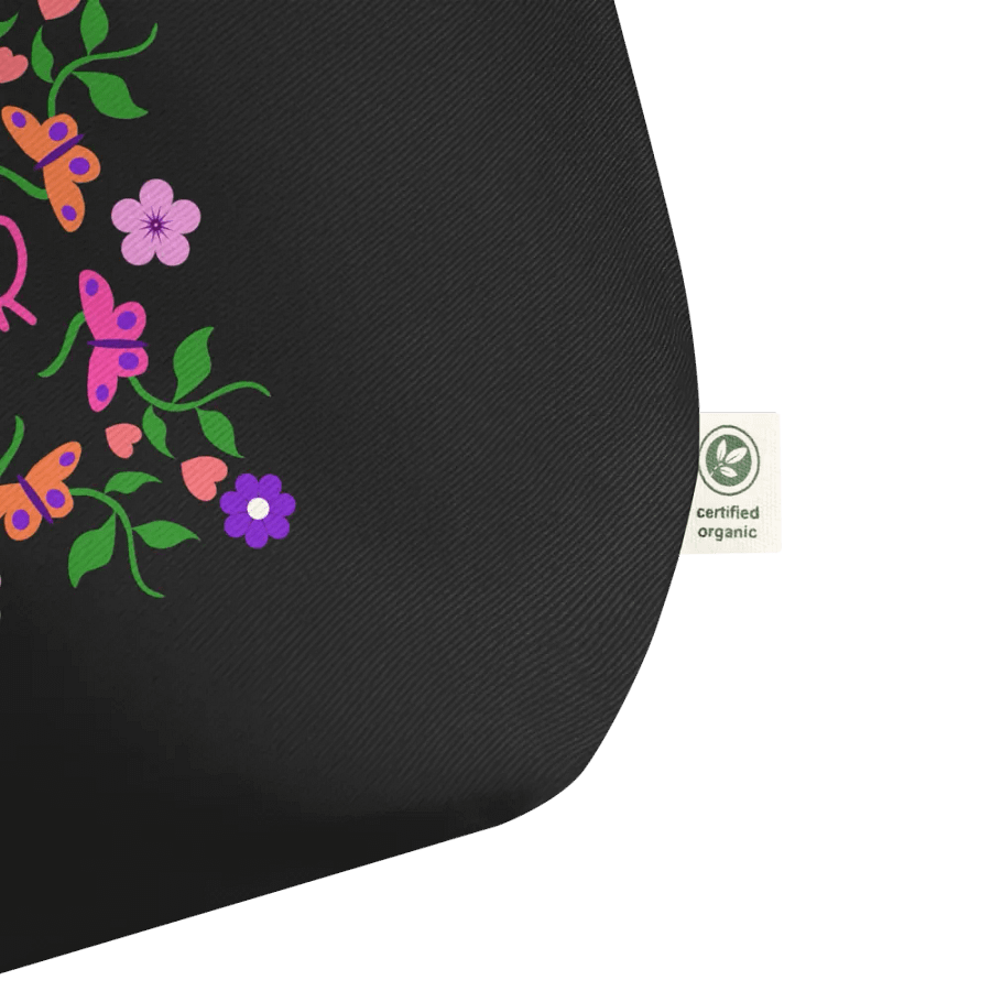 Flowers and Butterflies Summer Eco-Friendly Large Tote Bag product image (3)