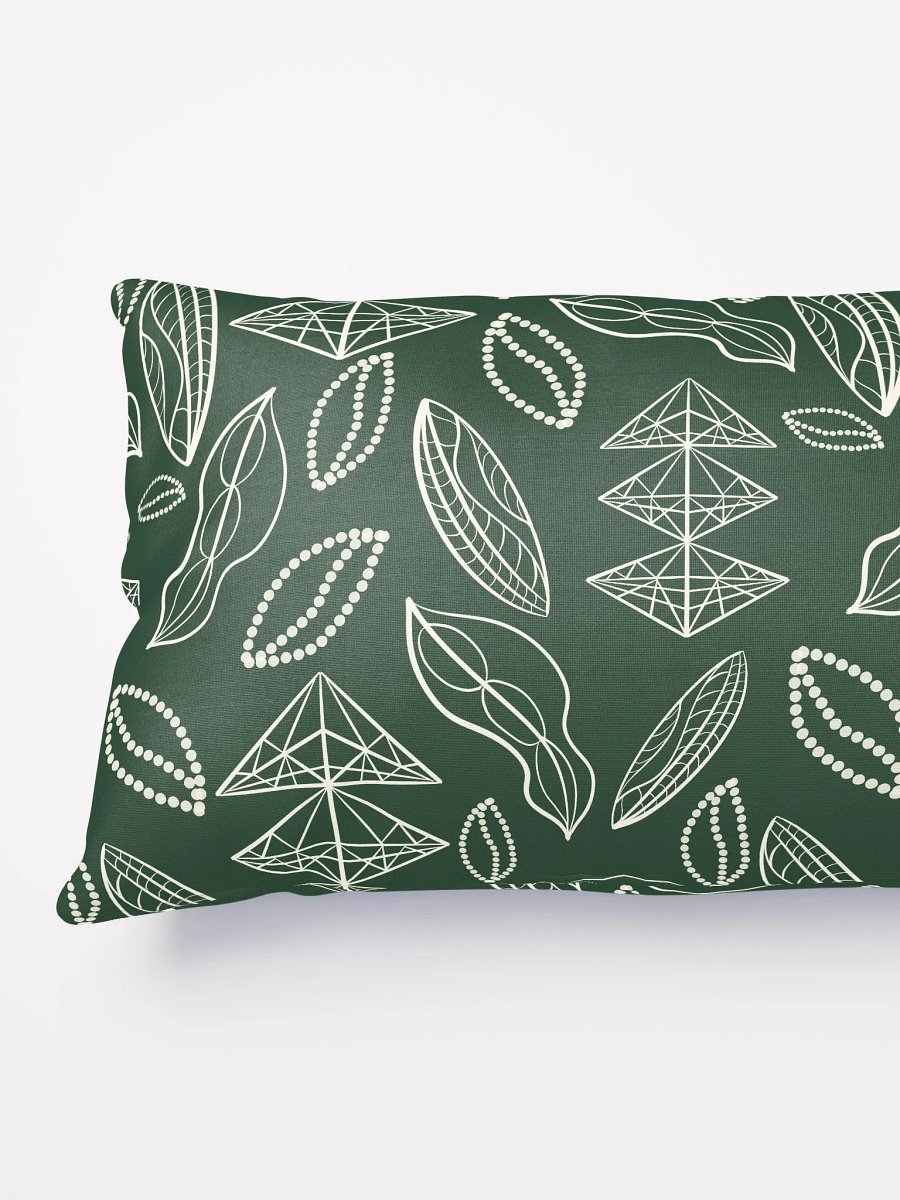 El Yunque Brew Bliss: Abstract Coffee Bean Tribal Pillow product image (7)