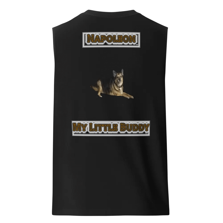 Napoleon My Little Buddy - Front Embroidered Dog Design 01 - Muscle Tank product image (1)