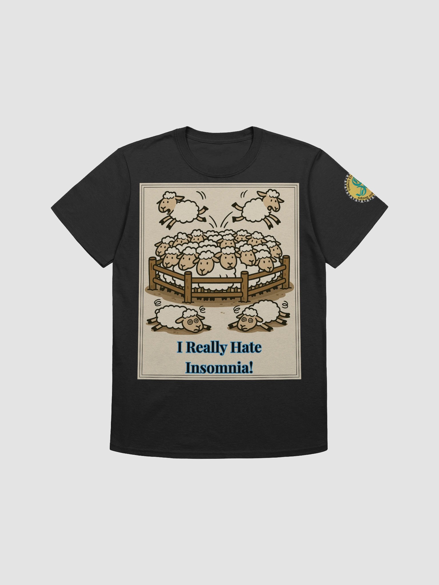 I Really Hate Insomnia (Both) Gildan Unisex Softstyle T-Shirt Dark Colors product image (3)