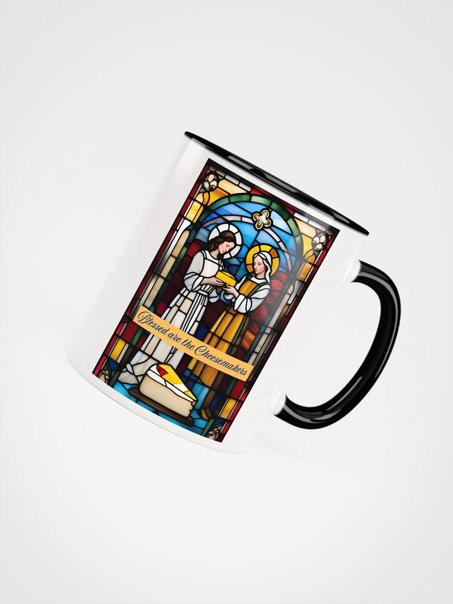 Blessed are the Cheesemakers Stained Glass Mug #02 product image (4)