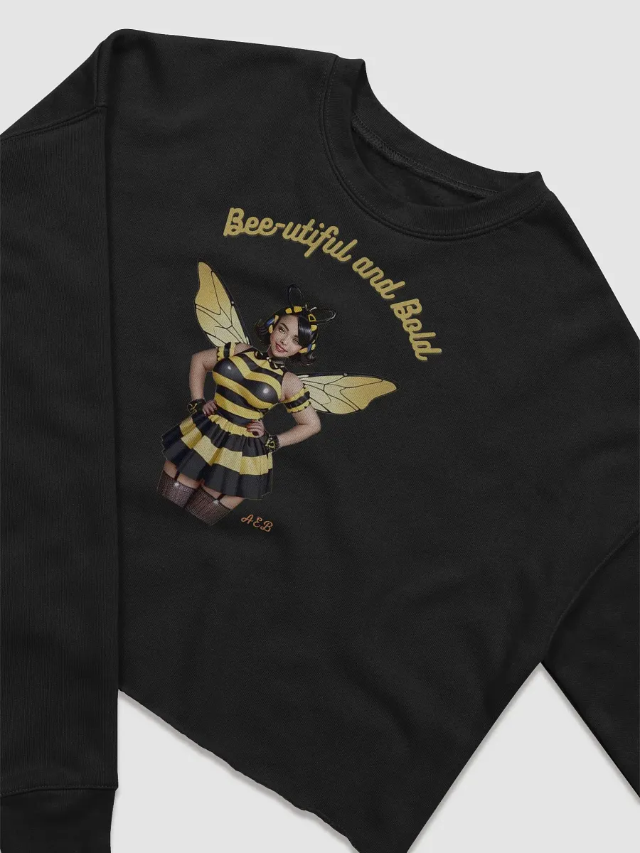 Bee-utiful and Bold Women's Fleece Crop Sweatshirt product image (5)