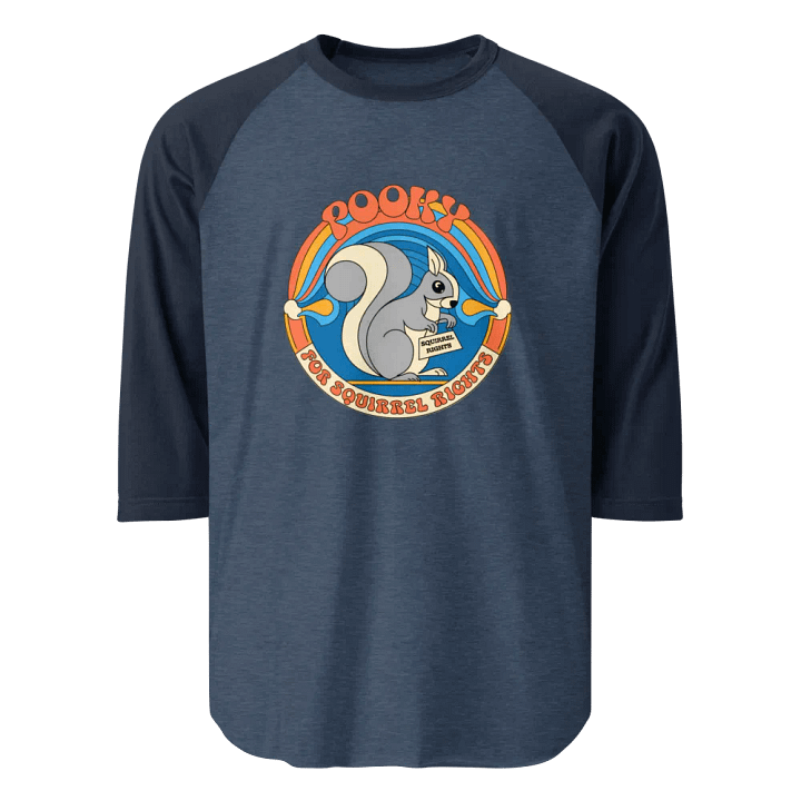 Pooky's Squirrel Rights Raglan Tee product image (1)