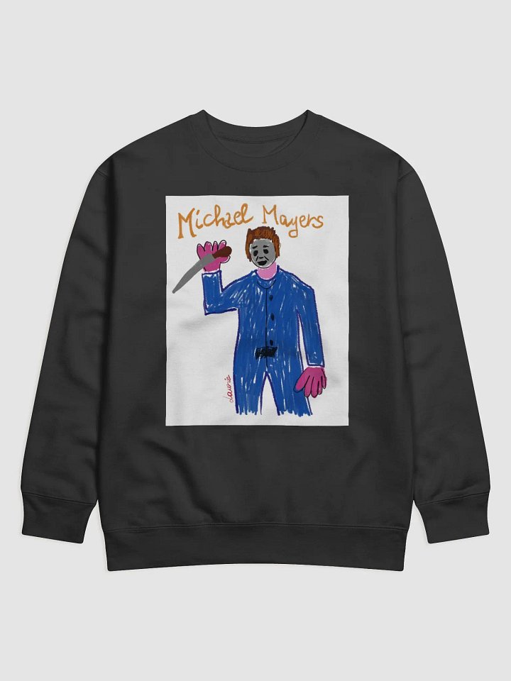 🔪 "MAYERS" CreepyKids Unisex Sweater Horror Halloween Slasher Art Print 🔥 product image (1)