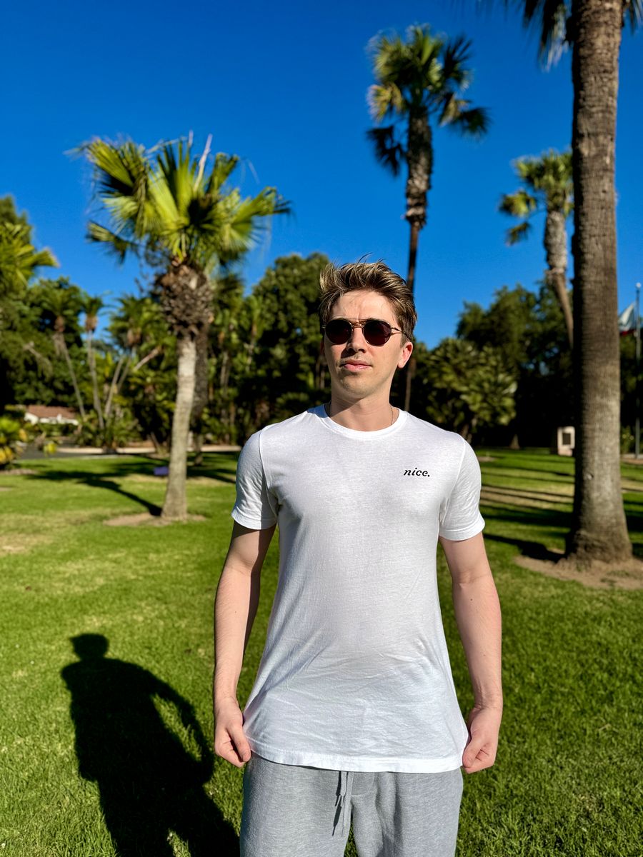 Nice. Classic White Tee product image (6)