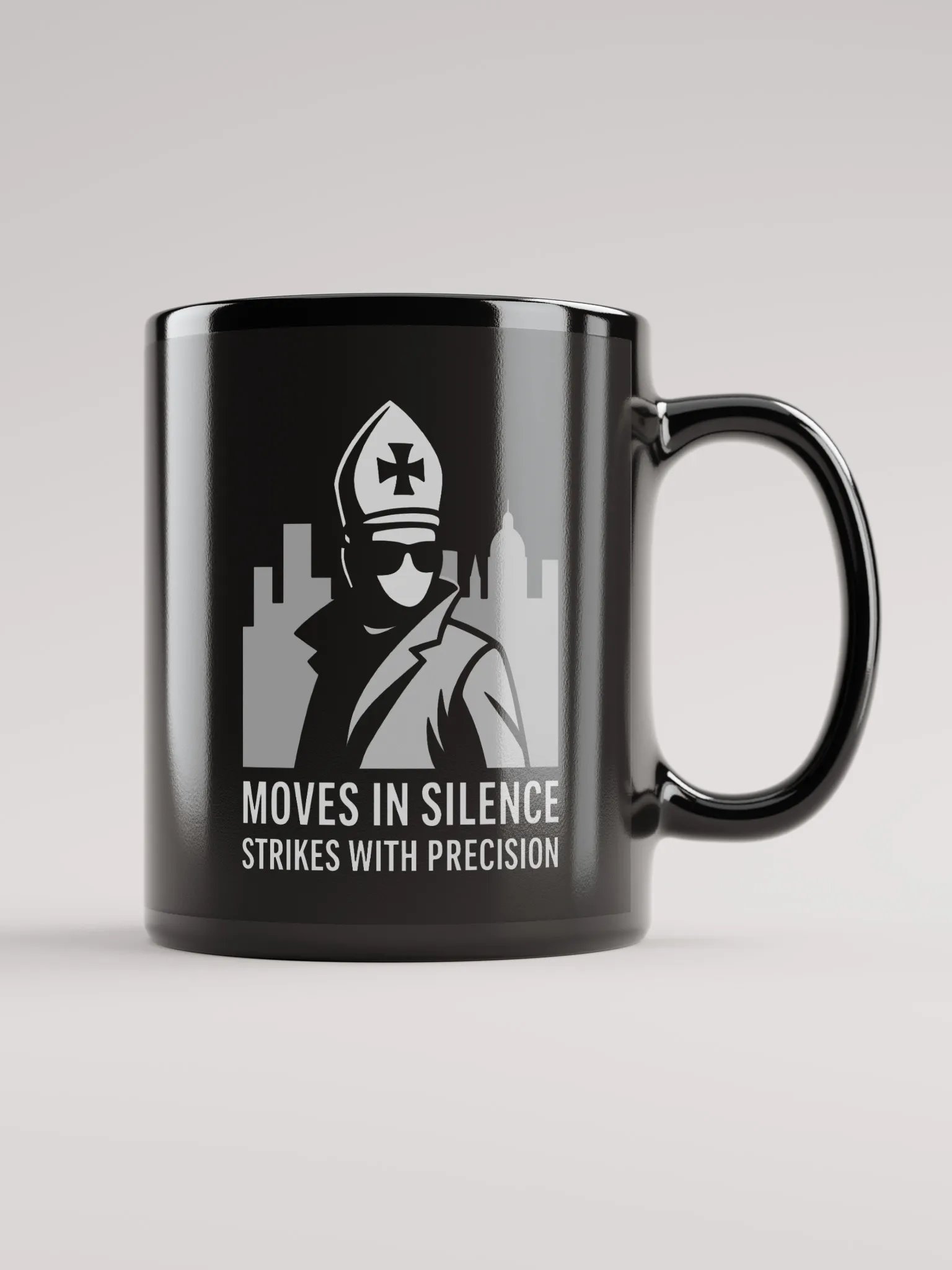 Moves In Silence - Black Glossy Mug product image (1)