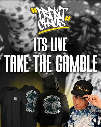 PRFKT Chaos is now LIVE!!! - https://prfktchaos.com Take The Gamble & Pick Up The Very First Drop Of Chaos!!! #prfktchaos