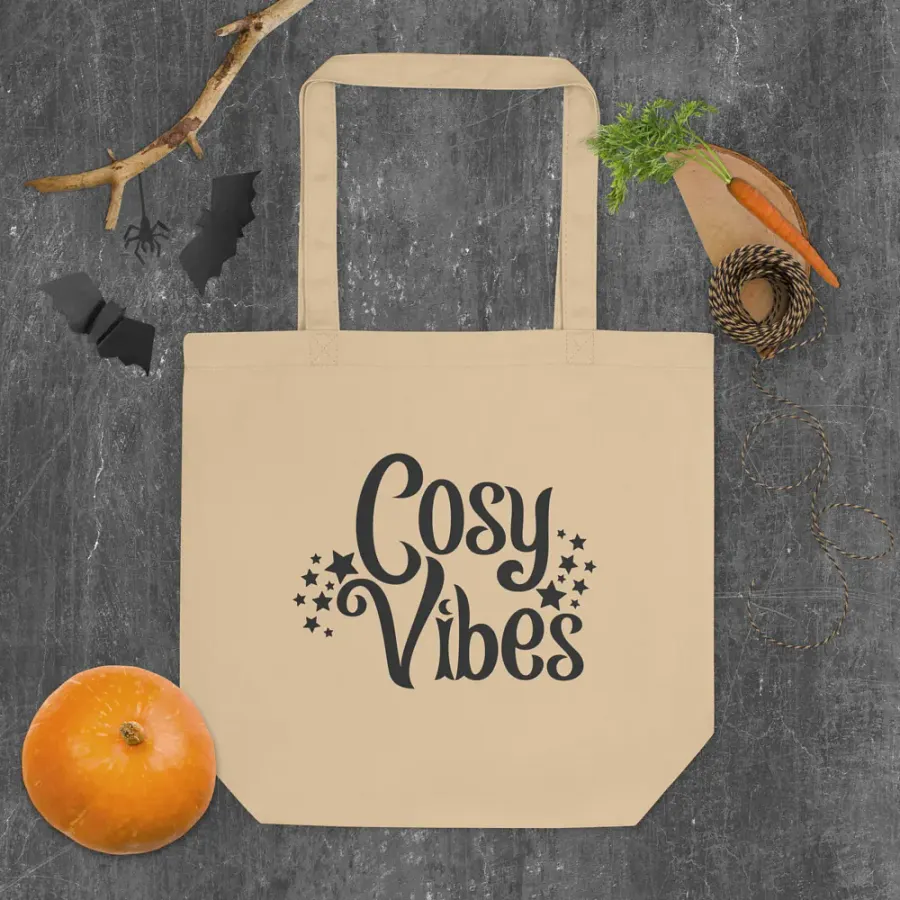 Cosy Vibes Eco Cotton Tote Bag - Natural product image (5)
