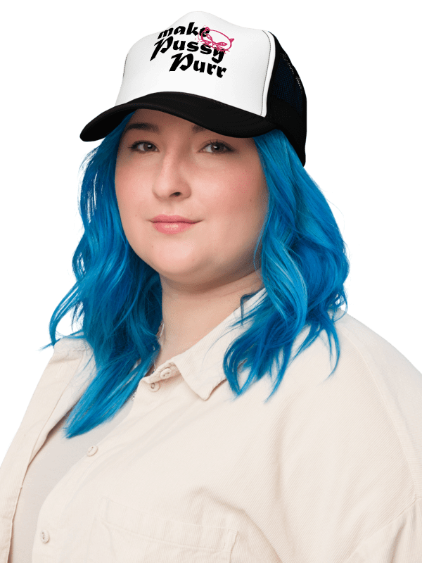 Pussy Cat Face Pur | Foam Trucker Hat product image (3)