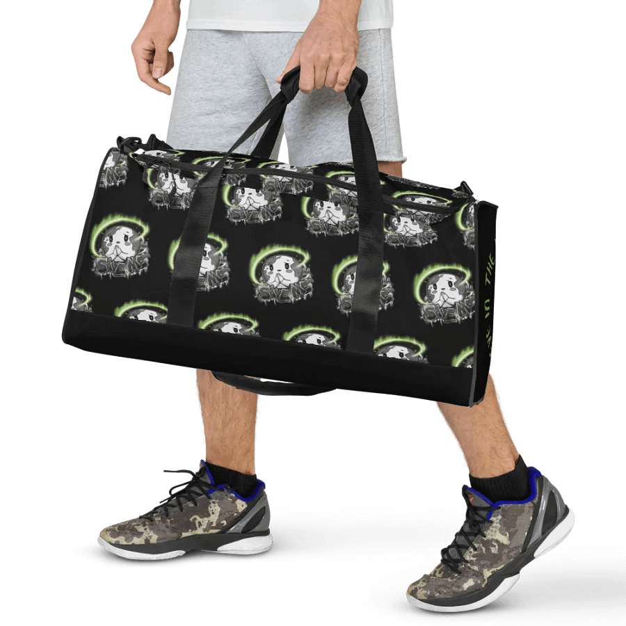 Save Me: A Plea from Planet Earth Black Duffle Bag 🌍 product image (3)