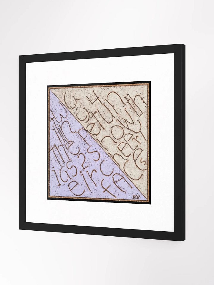 waiting for the petunias print framed product image (4)