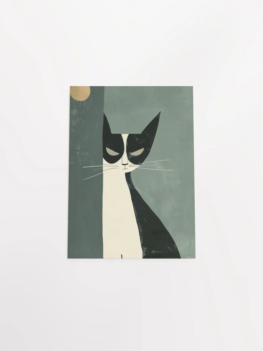 Masked Feline Abstract Art Poster product image (7)