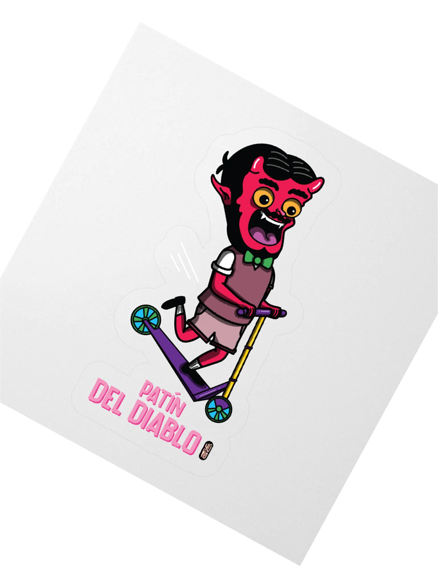 Patín del Diablo - Sticker (Kiss Cut) product image (2)