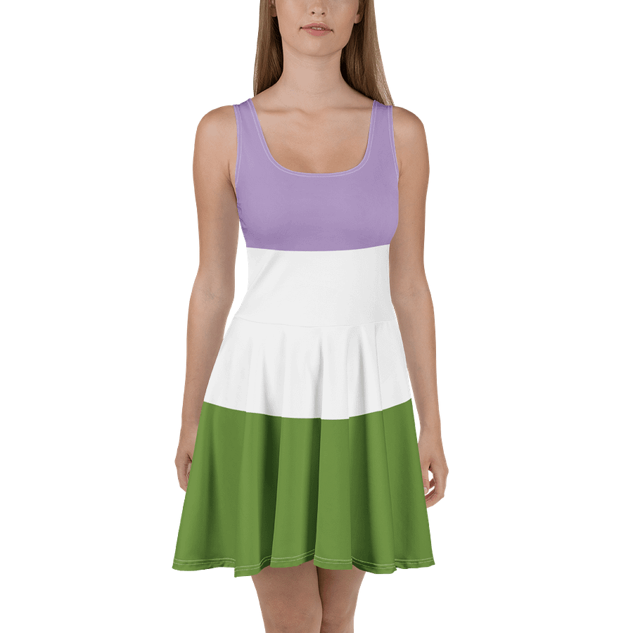 Genderqueer Pride Flag Skater Dress product image (2)