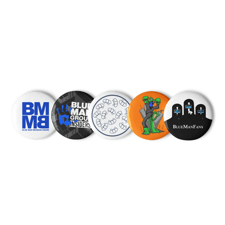 Blue Man Fans 5pk Pin Set product image (3)